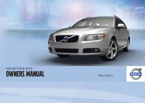 2012 Volvo V70 Owners Manual